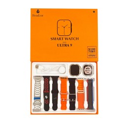 Smartwatch S100 Ultra 9 with 7 Straps and and Protective Case 49mm (Call Version) NFC Black Smartwatch S100 Ultra 9 with 7 Straps and and Protective Case 49mm (Call Version) NFC Black